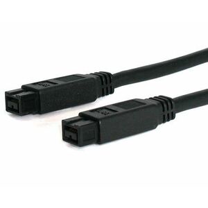 StarTech.com 10 ft 1394b Firewire 800 Cable 9-9 M/M - 1 x Male FireWire - 1 x Male FireWire - Black