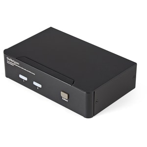 StarTech.com 2 Port USB HDMI KVM Switch w/ Audio & USB 2.0 Hub - 2-port USB HDMI KVM Switch lets you control two USB-enabl