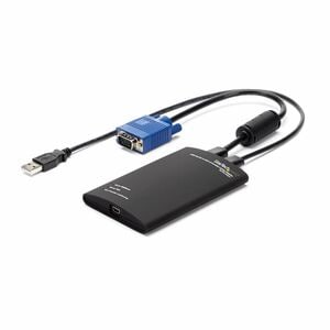 StarTech.com KVM Console to USB 2.0 Portable Laptop Crash Cart Adapter, Compact Notebook/Netbook KVM to USB Portable KVM C