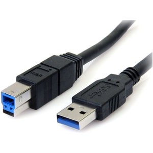 StarTech 10 ft Black SuperSpeed USB 3.0 (5Gbps) Cable A to B - M/M - Connect to your external solutions and transfer data 
