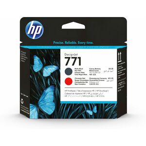 HP 771 (CE017A) Tintenstrahl Druckkopf - Mattschwarz, Rot - Original - Einzelpackung - 1 Each