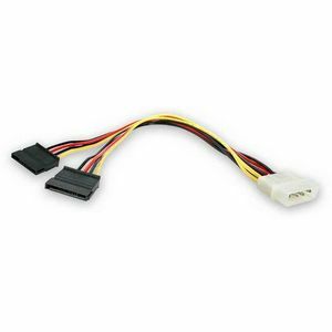 StarTech.com 30,5cm LP4 to 2x SATA Power Y Cable Adapter - Molex to to Dual SATA Power Adapter Splitter - For Disk Drive -