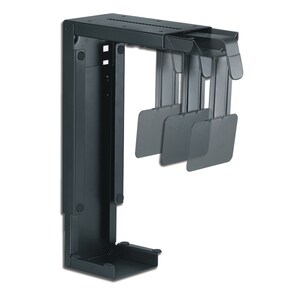 Newstar Under Desk & On-Wall PC Mount (Suitable PC Dimensions - Height: 30-53 cm / Width: 8-22 cm) - Black - Height Adjust