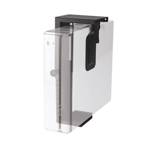 Newstar Under Desk PC Mount (Suitable PC Dimensions - Height: 20-36 cm / Width: 5-10 cm) - Black - Height Adjustable - 10 