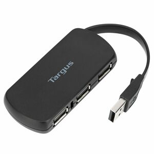 Hub USB Targus ACH114EU - USB - Lecteur MP3, Souris, Clavier, Adaptateur USB, Lecteur flash, Caméra - Externe - Noir - 4 T