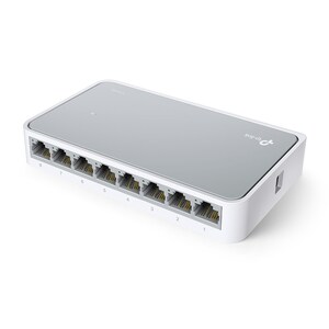 TP-Link TL-SF1008D 8 Ports Ethernet Switch - Fast Ethernet - 10/100Base-TX - 2 Layer Supported - Twisted Pair - Desktop, W