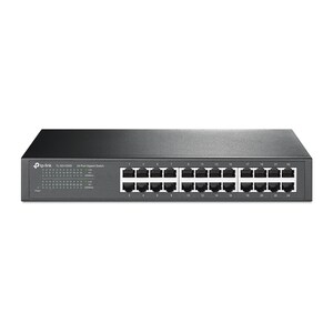 TP-Link TL-SG1024D 24 Ports Ethernet Switch - Gigabit Ethernet, Fast Ethernet - 10/100/1000Base-T - Twisted Pair - 1U - Ra