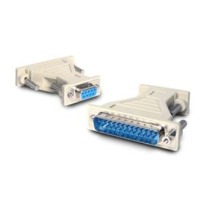 ADAPTADOR CONVERSOR SERIE DB9 A DB9 A DB25 HEMBRA A MACHO