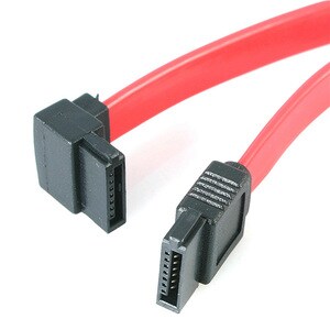 StarTech.com 12in SATA to Left Angle SATA Serial ATA Cable - Make a left-angled connection to your SATA drive, for install