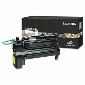Lexmark X792X2YG Original Laser Toner Cartridge - Yellow - 1 Pack - 20000 Pages