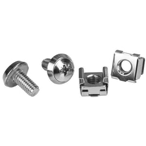 StarTech.com 100 Pkg M6 Mounting Screws and Cage Nuts for Server Rack Cabinet - Install your rack-mountable hardware secur