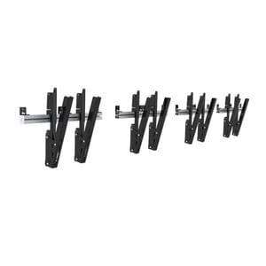 SMS PW020001 Wall Mount for Flat Panel Display - Black, Aluminium - 100 kg Load Capacity - VESA Mount Compatible