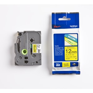 Etikettenband Brother P-touch TZE631 - 12 mm Breite - Rechteck - Gelb - Laminiert - 1 Each