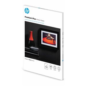 HP Premium Plus Jato de tinta Papel fotográfico - Reciclado - A4 - 210 mm x 297 mm - 300 g/m² Grammage - Semibrilho - 20 /
