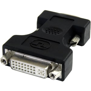 StarTech.com DVI-I to VGA Cable Adapter - Black - F / M - DVI I to VGA Adapter for Your VGA Monitor or Display (DVIVGAFMBK
