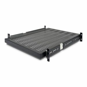 StarTech.com 2U 20 to 30in Adjustable Mounting Depth Vented Sliding Rack Mount Shelf - 50lbs / 22.7kg - 24in Deep - Increa