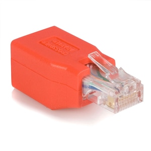 StarTech.com Gigabit Cat 6 Crossover Ethernet Adapter - 1 x RJ-45 Network Male - 1 x RJ-45 Network Female - Red