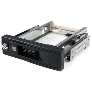 StarTech.com HSB100SATBK Drive Bay Adapter for 5.25" SATA/600 - Serial ATA/600 Host Interface Internal - Black - 1 x HDD S