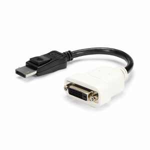 StarTech.com DisplayPort to DVI Adapter, DisplayPort to DVI-D Adapter/Video Converter 1080p, DP 1.2 to DVI Monitor, Latchi