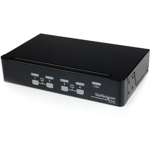 StarTech.com Switch KVM professionale VGA USB a 4 porte con hub - 4 Computer - 1 Utente Locale - 1920 x 1440 - 8 x USB - 5