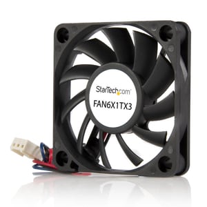 StarTech.com 60x10mm Replacement Ball Bearing Computer Case Fan w/ TX3 Connector - 3 pin case Fan - TX3 Fan - 60mm Fan - 6