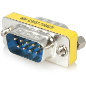StarTech.com Slimline Serial DB9 Gender Changer - M/M - 1 x 9-pin DB-9 Serial Male - 1 x 9-pin DB-9 Serial Male - Black
