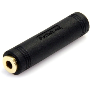 StarTech.com 3.5 mm to 3.5 mm Audio Coupler - Female to Female - 1 x Mini-phone Stereo Audio Female - 1 x Mini-phone Stere