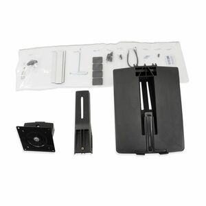Ergotron WorkFit Mounting Tray for LCD Display, Workstation - Black - 61 cm (24") Screen Support - 100 x 100, 75 x 75 - VE