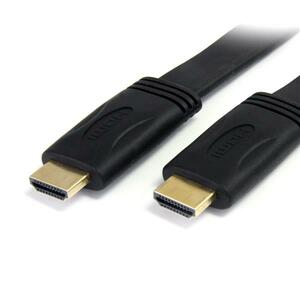 StarTech.com 6 ft High Speed Flat HDMI Digital Video Cable with Ethernet - HDMI - 6ft - 1 Pack - 1 x HDMI Male Digital Aud