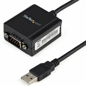 StarTech.com USB to Serial Adapter - 1 port - USB Powered - FTDI USB UART Chip - DB9 (9-pin) - USB to RS232 Adapter - 1 x 