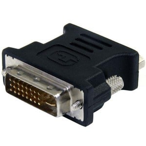 StarTech.com DVI to VGA Cable Adapter - Black - M/F - DVI-I to VGA Converter Adapter - 1 x 29-pin DVI-I (Dual-Link) Video 