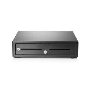 HP Cash Drawer - 2 Media Slot - 3 Lock Position - Printer Driven - Black - 109.2 mm Height x 414 mm Width x 411.5 mm Depth