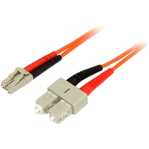StarTech.com 3m Fiber Optic Cable - Multimode Duplex 62.5/125 - LSZH - LC/SC - OM1 - LC to SC Fiber Patch Cable - Cable fo