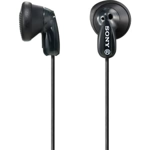 Sony Fontopia MDR-E9LP Wired Earbud Binaural Stereo Earphone - Black - In-ear - 16 Ohm - 18 Hz to 22 kHz - 1.20 m Cable - 