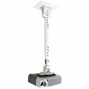TH-WH-PJ-CM projector mount with height adjustable pole - capacity 15kg (33lb) - White