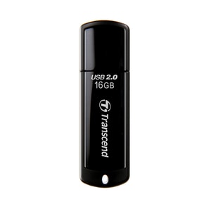 Transcend JetFlash 350 16 GB USB 2.0 Flash-Laufwerk - Schwarz - 15 MB/s Read Speed - 7 MB/s Write Speed - 30 Jahr(e) Garantie