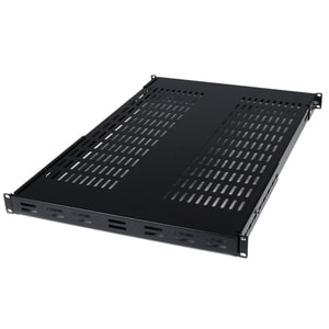 StarTech.com Ripiano 1U regolabile ventilato per montaggio su rack 19" - Robusto ripiano fisso per armadio server rack 19 