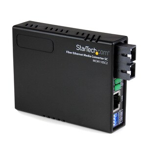 StarTech.com 10/100 Multi Mode Fiber Ethernet Media Converter SC 2 km - Convert an RJ-45 10/100Mbps Ethernet network conne