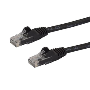 StarTech 10m CAT6 Ethernet Cable - Black Snagless Gigabit - 100W PoE UTP 250Mhz Category 6 Patch Cord UL Certified Wiring/