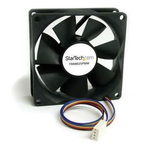 StarTech.com 80x25mm Computer Case Fan with PWM - Pulse Width Modulation Connector - 80 mm Maximum Fan Diameter - 1 x Fan(
