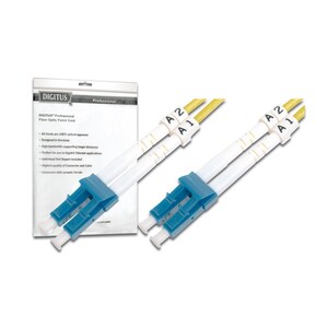 Assmann 10 m Glasfaser Netzwerkkabel - 1 - Cable for Netzwerkgerät - Patchkabel - Gelb