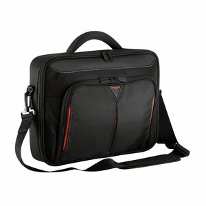 Targus Classic+ CN415EU Carrying Case (Briefcase) for 38.1 cm (15") to 39.6 cm (15.6") Notebook - Black, Red - Polyester B