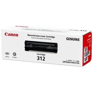 Canon Cartridge 312 Original Laser Toner Cartridge - Black - 1 Pack - 1500 Pages