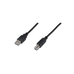 Assmann 3 m USB Datentransferkabel - Cable for Scanner, Drucker, Speichergehäuse, Notebook - Erster Anschluss: Anschluss 1