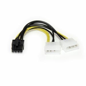 StarTech.com 15cm LP4 auf 8-Pin PCI Express Grafikkarten Stromkabel - für PCI Express Card - LP4 / PCI-E - 1 Stück