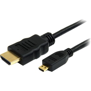 StarTech.com Cavo HDMI ad alta velocità con Ethernet da 2 m - HDMI a Micro HDMI - M/M - Cable for Dispositivo audio/video,