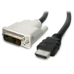 StarTech.com 1m HDMIÂ® to DVI-D Cable - M/M - 1 x HDMI Male Digital Audio/Video - 1 x DVI-D Male Digital Video - Gold-plat