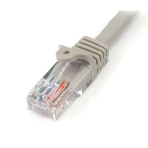 StarTech.com 15 m Cat5e Gray Snagless RJ45 UTP Cat 5e Patch Cable - 15m Patch Cord - Make Fast Ethernet network connection