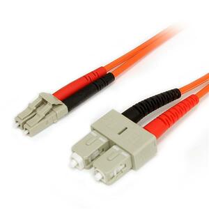 StarTech.com 1m Fiber Optic Cable - Multimode Duplex 62.5/125 LSZH Fiber Jumper Cord - LC/SC - 2 x LC Male Network - 2 x S