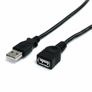 StarTech.com 3 ft Black USB 2.0 Extension Cable A to A - M/F - Cable for Peripheral Device, PC, MAC, Printer - First End: 